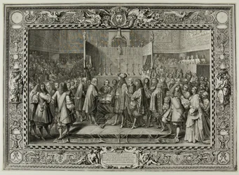 Renovação da aliança entre os franceses e os suíços em 1663