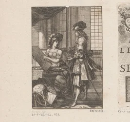 Geometria e homem jovem com desenho geométrico
Página de título para: Pratique de la géometrie, sur le papier et sur le terrain (...), 1669