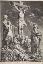 Cristo na Cruz, com Maria e João