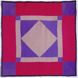 Colcha Amish, finais do século XIX-início do século XX (lã, algodão e acolchoado)
