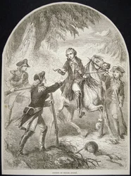 A prisão do Major André (litho)