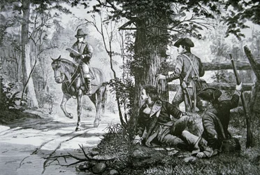 A captura do Major John Andre (litho)