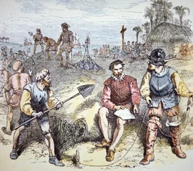 A fundação de St. Augustine, na Florida, pelos espanhóis em 1565