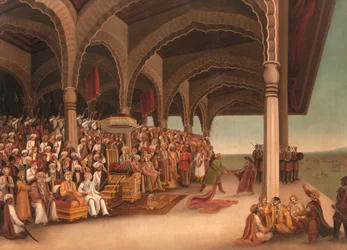 Sem título (The Disrobing of Draupadi), c. finais do século XIX (óleo sobre tela)