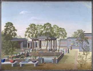 Add Or 2127 Desenho do jardim de um comerciante chinês
