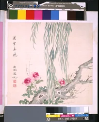 Álbum de flores e pássaros, data desconhecida (tinta e cor sobre seda)