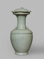 Vaso com tampa (greenware)