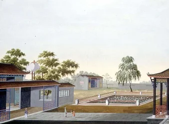 Walled Garden, c.1820-40 (aquarela sobre papel)