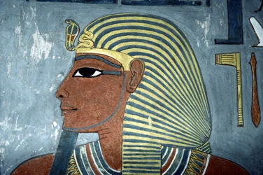 Luxor, Tebas: Vale dos Reis. Túmulo de Horemheb, faraó egípcio da XIX Dinastia.