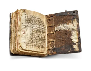 O Codex Sinaiticus Rescriptus, finais do século V-VII a 979 d.C. (tinta sobre velino)