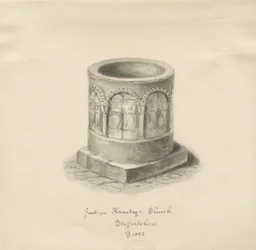 Igreja Armitage - Porta Sul: gravura, nd [?1823] (imprimir)