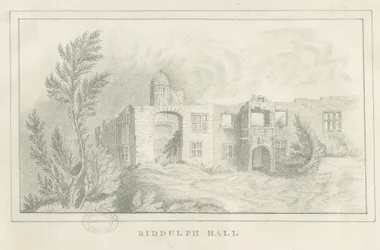 Biddulph Hall (antigo): desenho a lápis, nd [ 1830] (desenho)