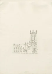 Burton-upon-Trent - Igreja da Santíssima Trindade: desenho, nd [ 1820] (desenho)