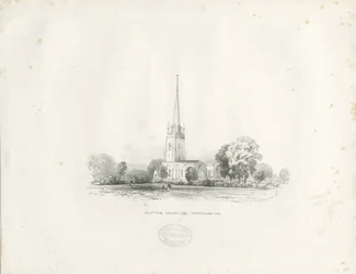 Igreja Clifton Campville: litografia