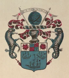 Brasão de armas da Antiga Companhia das Índias Orientais (impressão)