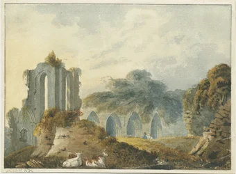 Abadia de Croxden: pintura a aguarela
