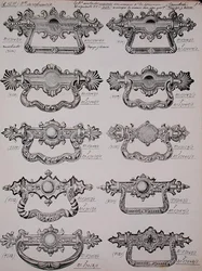 Batentes de porta, de um catálogo comercial de produtos e acessórios domésticos, c.1890-1910 (litho)