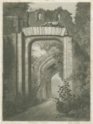 Castelo Dudley - A Entrada: água forte