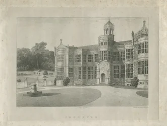 Ingestre Hall: litografia, nd [c 1840] (imprimir)