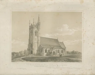 Leek - Igreja de São Lucas: litografia, nd [?meados do século XIX] (imprimir)