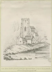 Lichfield - Igreja de St. Chad: zincographed