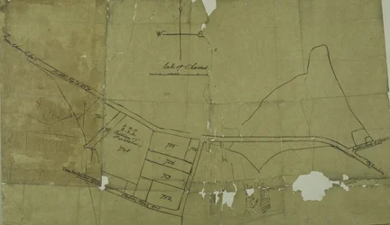 Mapa de Willesden, Londres (litho)