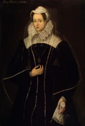 Maria (1542-87) Rainha dos Escoceses (óleo sobre painel)