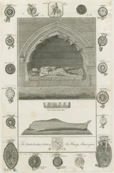 Mavesyn Ridware - Túmulo de Sir Henry Mavesyn: gravura