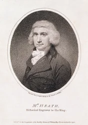 Sr. Heath, Engravatador Histórico do Rei, pub. para os Proprietários do Espelho Mensal, por T. Bellamy