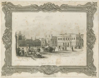 Stafford - Market Place: gravura, nd [c 1841] (imprimir)