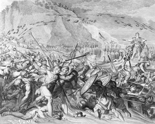 O desembarque de Júlio César em Inglaterra em 55 a.C.