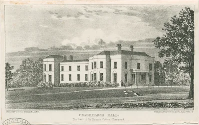 Uttoxeter - Crakemarsh Hall: litografia, nd [c 1839] (imprimir)