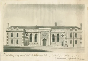 Wolverhampton - Grammar School: gravura, nd [1797] (imprimir)