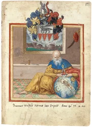 Página do álbum Amicorum of Salomon Schweigger von Sulz