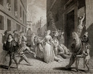 Terror (1793-1794): Os comediantes italianos (interpretando personagens da Commedia dell