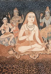 Adi Sankara (aguarela sobre papel)