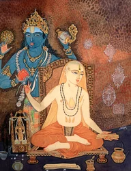 Monge hindu (litografia a cores)