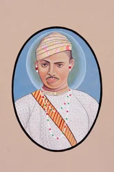 Pintura em miniatura do Maharao Umed Singh