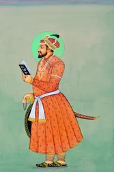Pintura em miniatura do Imperador Mughal Aurangzeb
