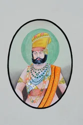 Miniatura de uma calça do Maharaja Jaswant Singh Jodhpur