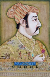 Pintura em miniatura mogol de Akbar