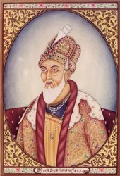 Retrato de Bahadur Shah II (1775-1862)