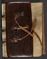 MS CCC 282 Corpus Irish Missal Book Binding, c.1120-30 (carvalho, couro e velino)