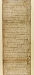 Adicionar. 5412, parte 2, escritura de venda de Ravenna, 3 de junho de 572 (papiro)