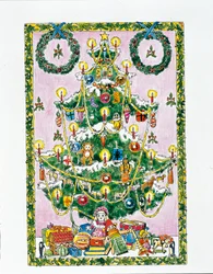 Árvore de Natal (cor litho)