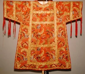 Chasuble Palm Parade (seda)
