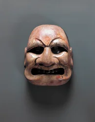 Máscara teatral, período Asuka e Nara (552-794)