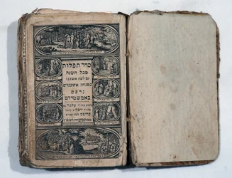 Livro de orações em hebraico (livro com gravuras)