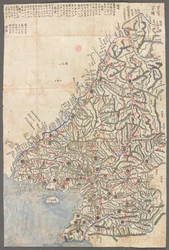 Uma província da Coreia, Mapas das províncias de Korae, mostrando as estações pistalinas e as principais rotas