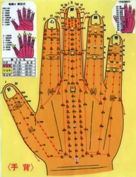 Tábua de acupunctura de coreeno.